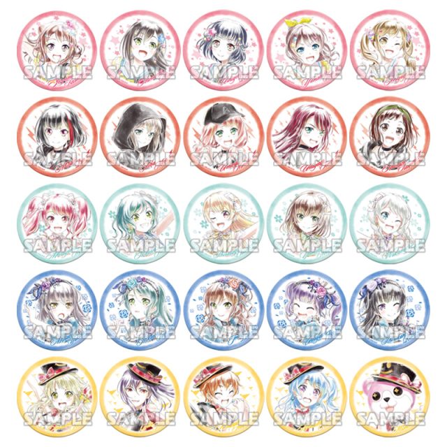 BanG Dream! ガールズバンドパーティ！　 Ani-Artカプセルカンバッジ