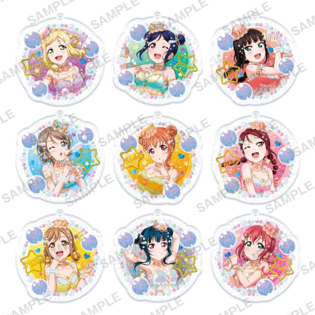 ラブライブ！サンシャイン‼　　ラメアクリルストラップ