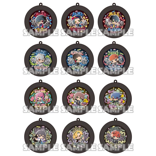 ヒプマイ サンリオリミックス　レコード風ラバーストラップ