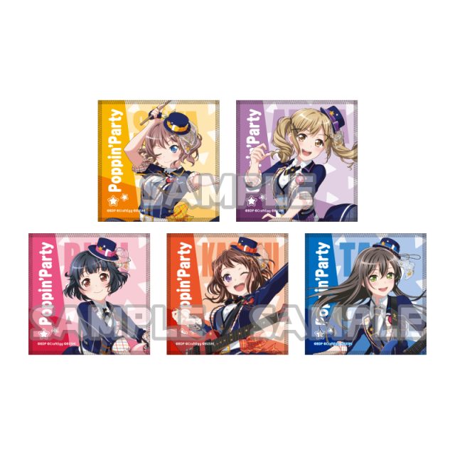 BanG Dream! ガールズバンドパーティ！　カプセルミニタオル　Poppin’Party