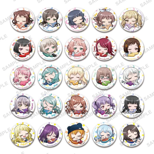 BanG Dream! ガールズバンドパーティ！　すやりん カプセル缶バッジ