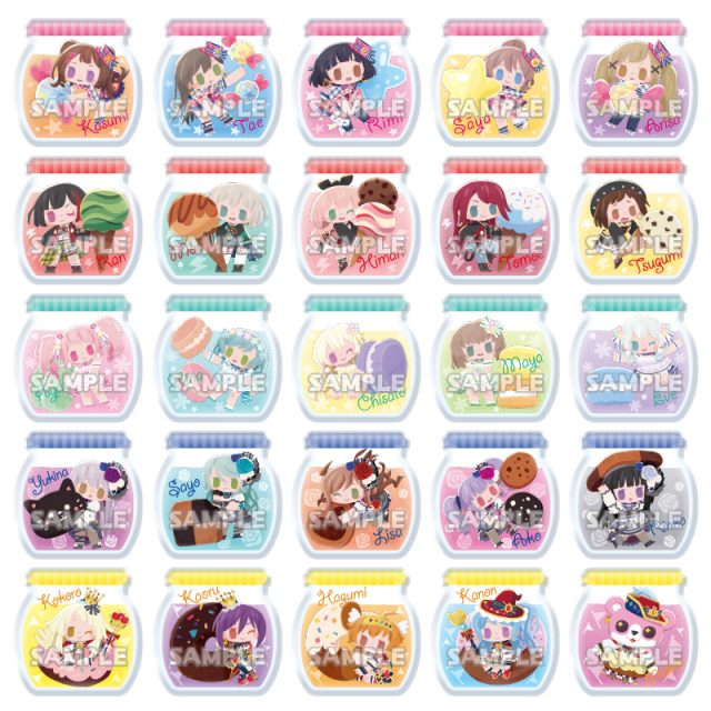 BanG Dream! ガールズバンドパーティ！　カプセルアクリルクリップ スウィーツパーティver.