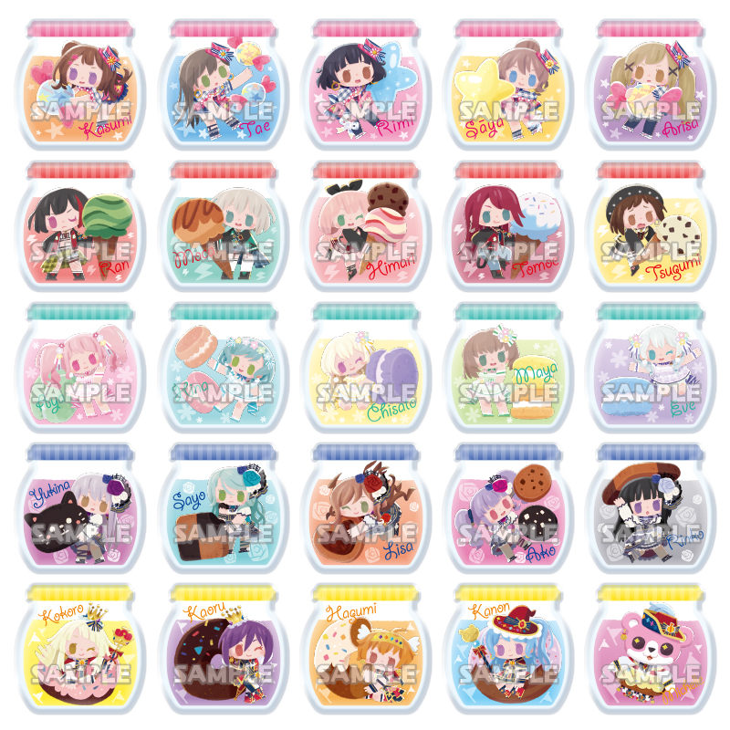 BanG Dream! ガールズバンドパーティ！ カプセルアクリルクリップ