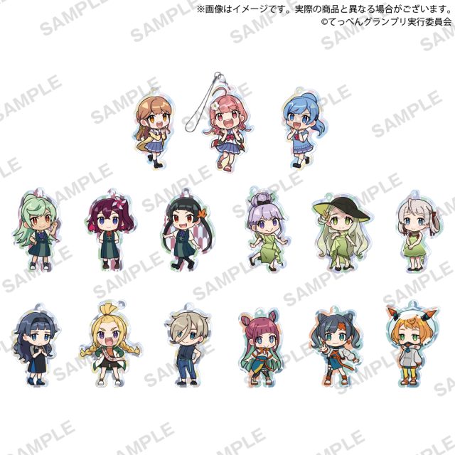 アニメてっぺんっ!!!!!!!!!!!!!!! カプセルアクリルストラップ