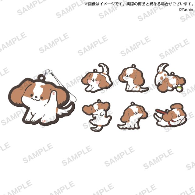 元気なキャバリア　カプセルラバーストラップ