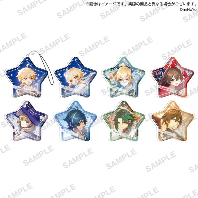 原神 ジュエルアクリルストラップ