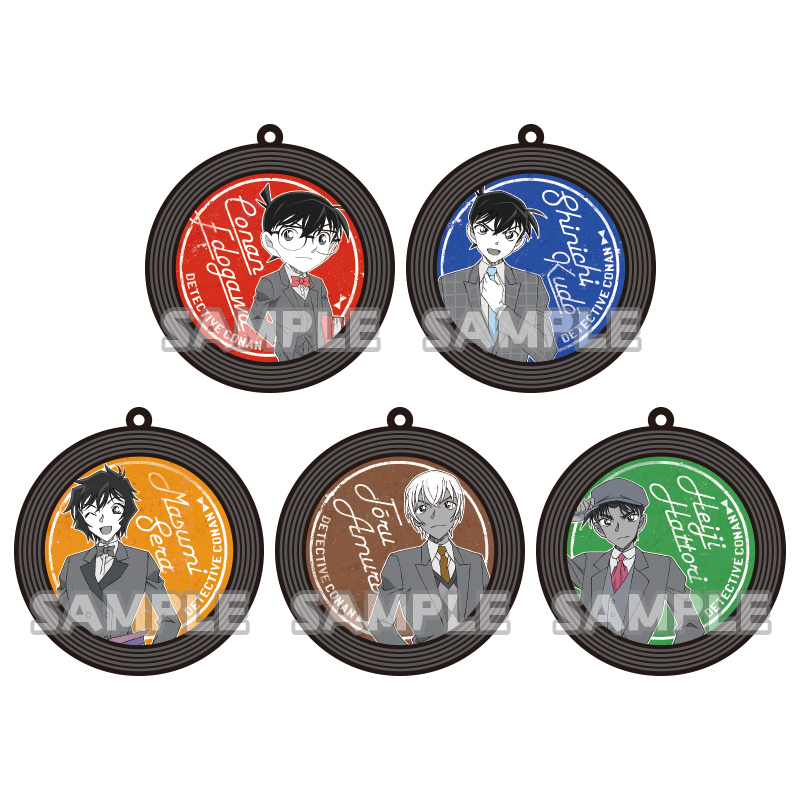 名探偵コナン 缶バッジ ラバスト 名探偵コナン レコード風ラバーストラップ｜商品情報｜ブシカプ