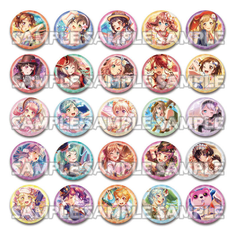 BanG Dream! ガールズバンドパーティ！ カプセル蓄光カンバッジ｜商品