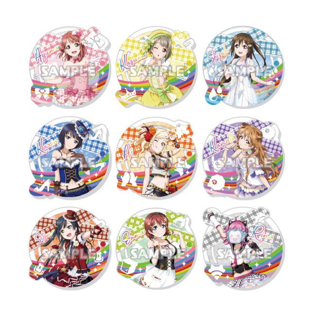 ラブライブ！ 虹ヶ咲学園スクールアイドル同好会　カプセルアクリルクリップ