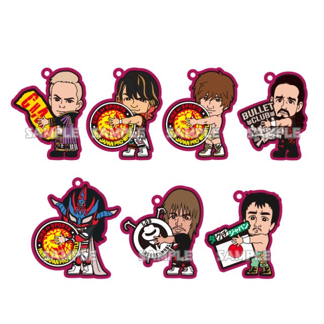 新日本プロレスリング　カプセルむぎゅっとラバーストラップ