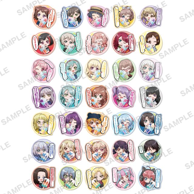 バンドリ！ガールズバンドパーティ！ セリフ付きカプセルアクリルクリップvol.３