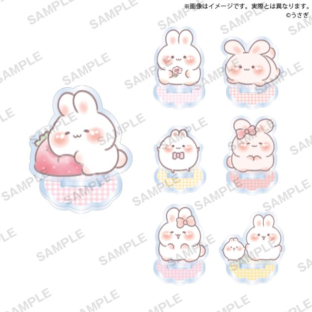もちもちなうさぎ　プチアクリルスタンド