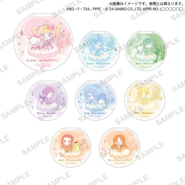 ぴちぴちピッチ×サンリオキャラクターズ　カプセルミラー